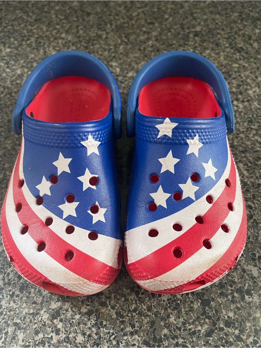 Crocs American Flag Kids Size C9